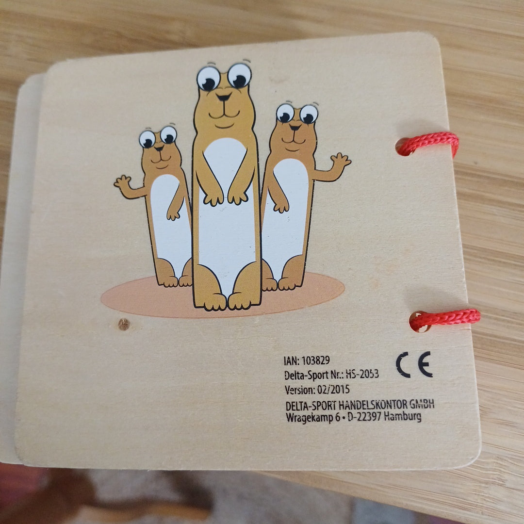 Livre d'images en bois