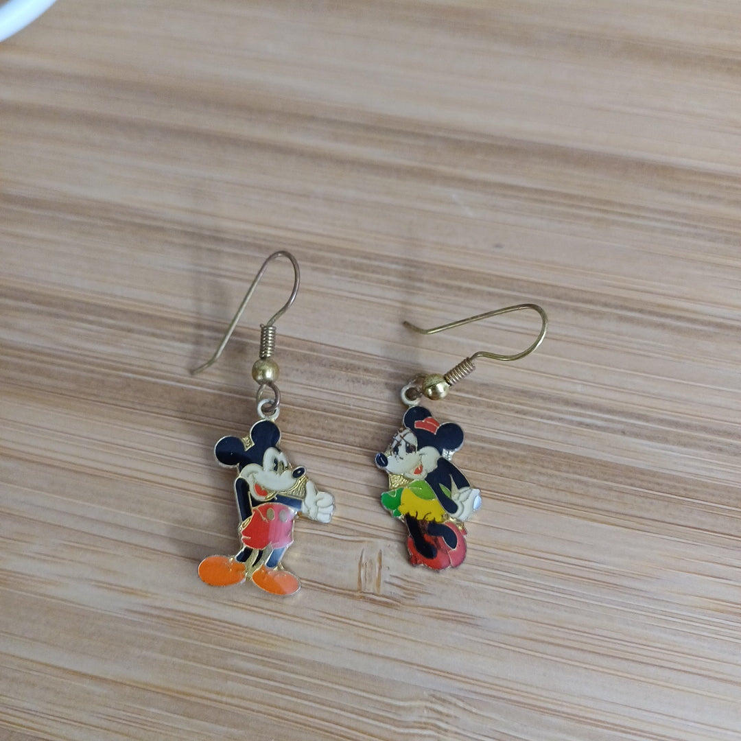 Boucles d'oreilles Mickey et Minnie