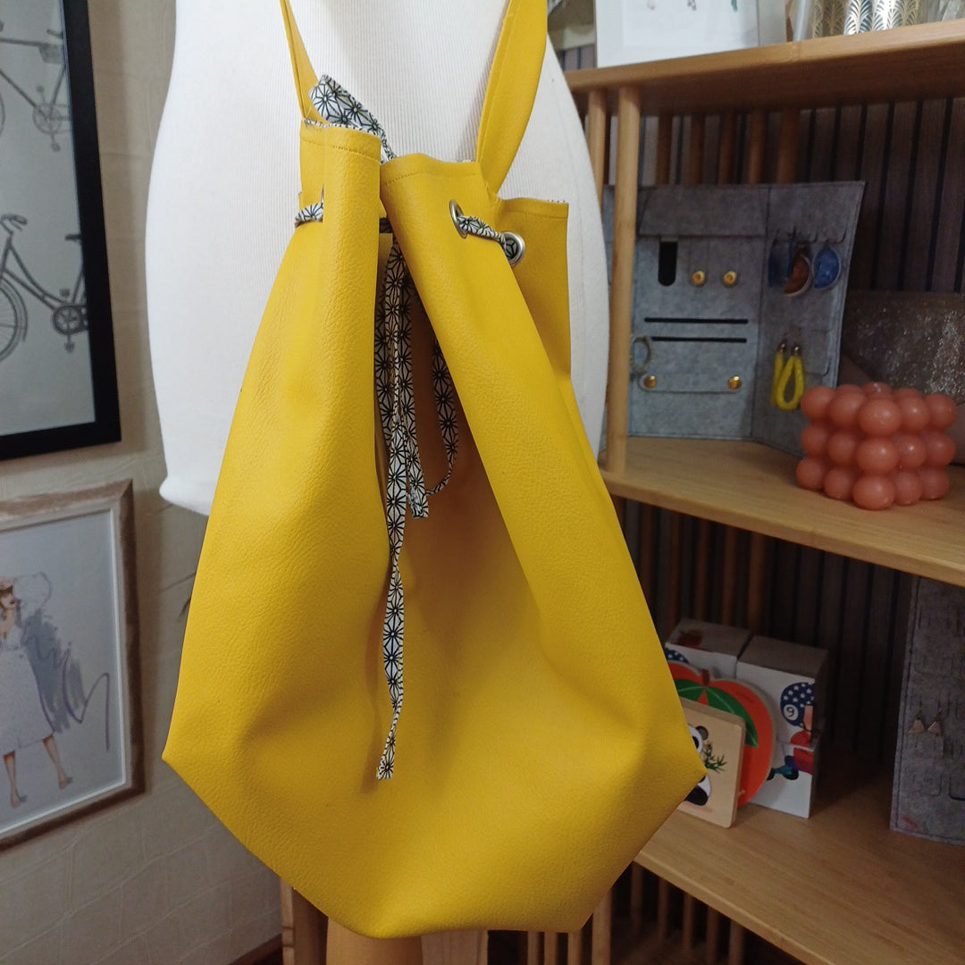 Sac seau jaune