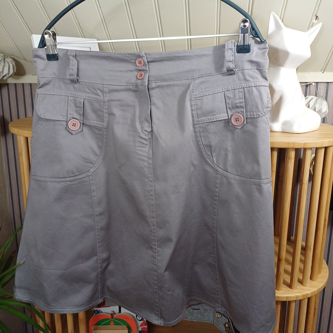 Jupe grise, made in Italy, taille XL