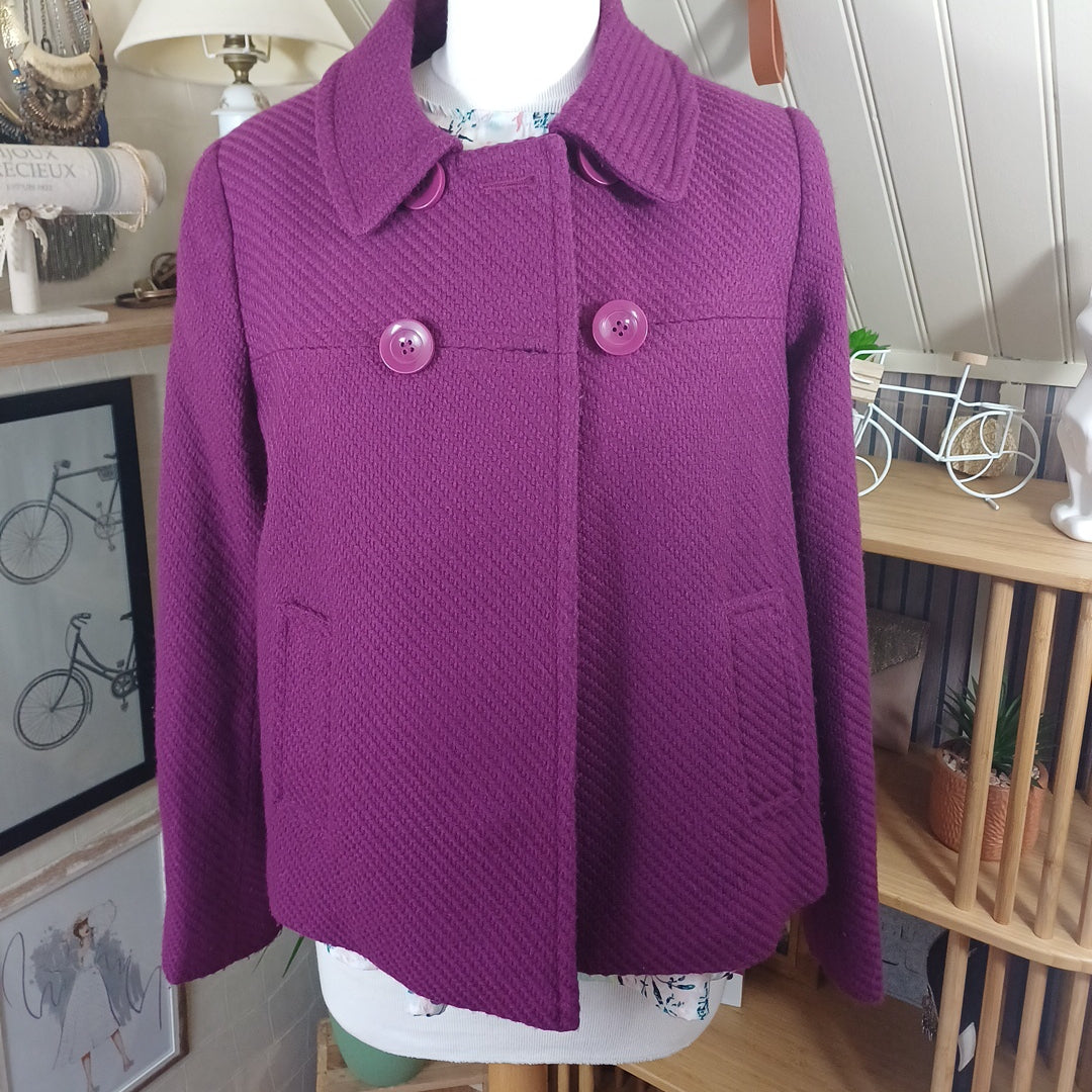 Veste violette, 3suisses, taille 38