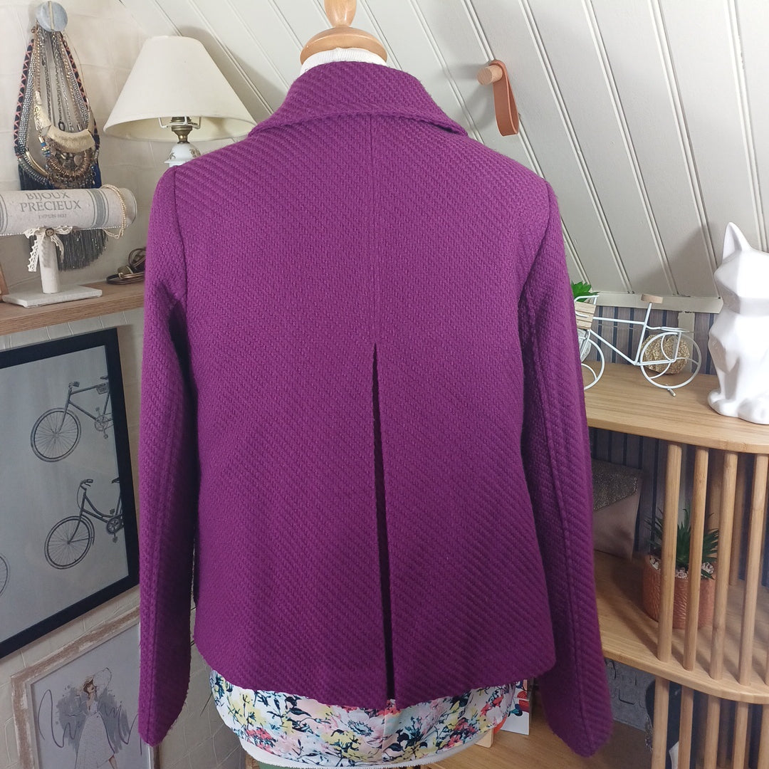 Veste violette, 3suisses, taille 38