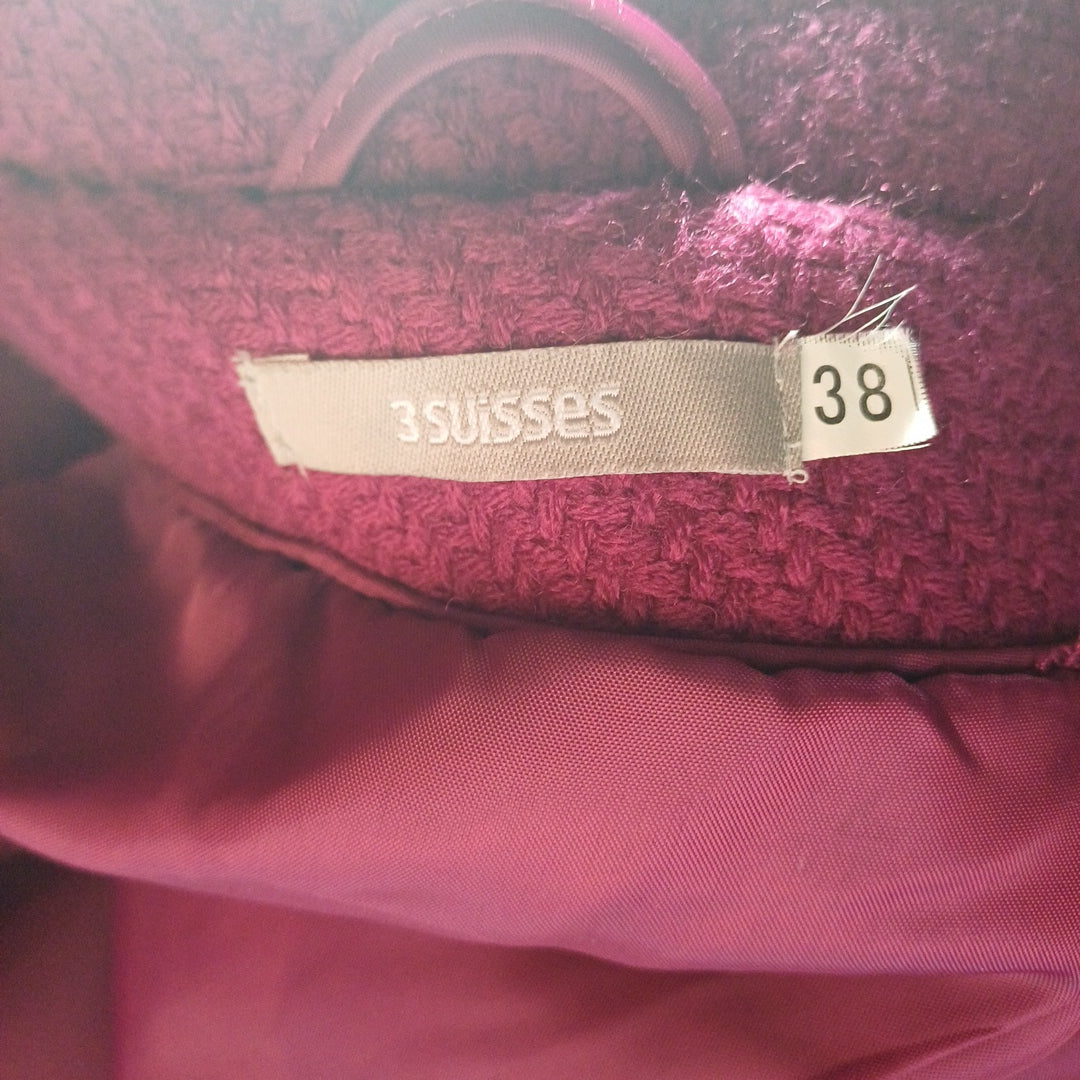 Veste violette, 3suisses, taille 38