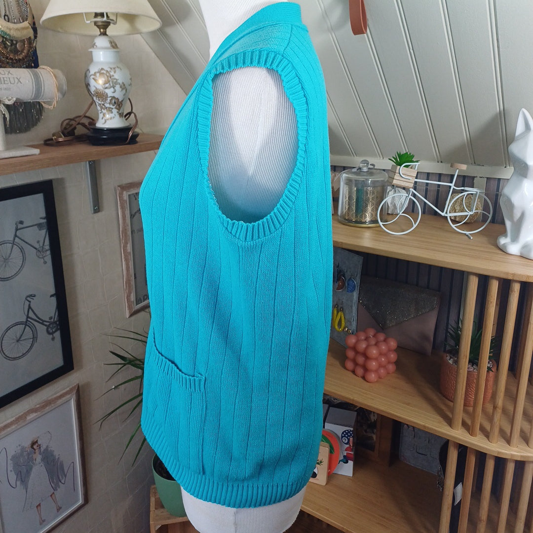 Gilet bleu,taille M