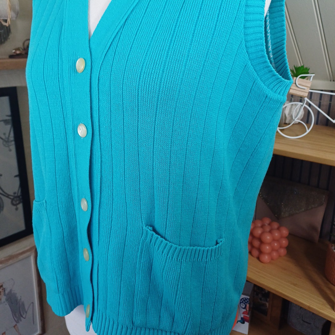 Gilet bleu,taille M