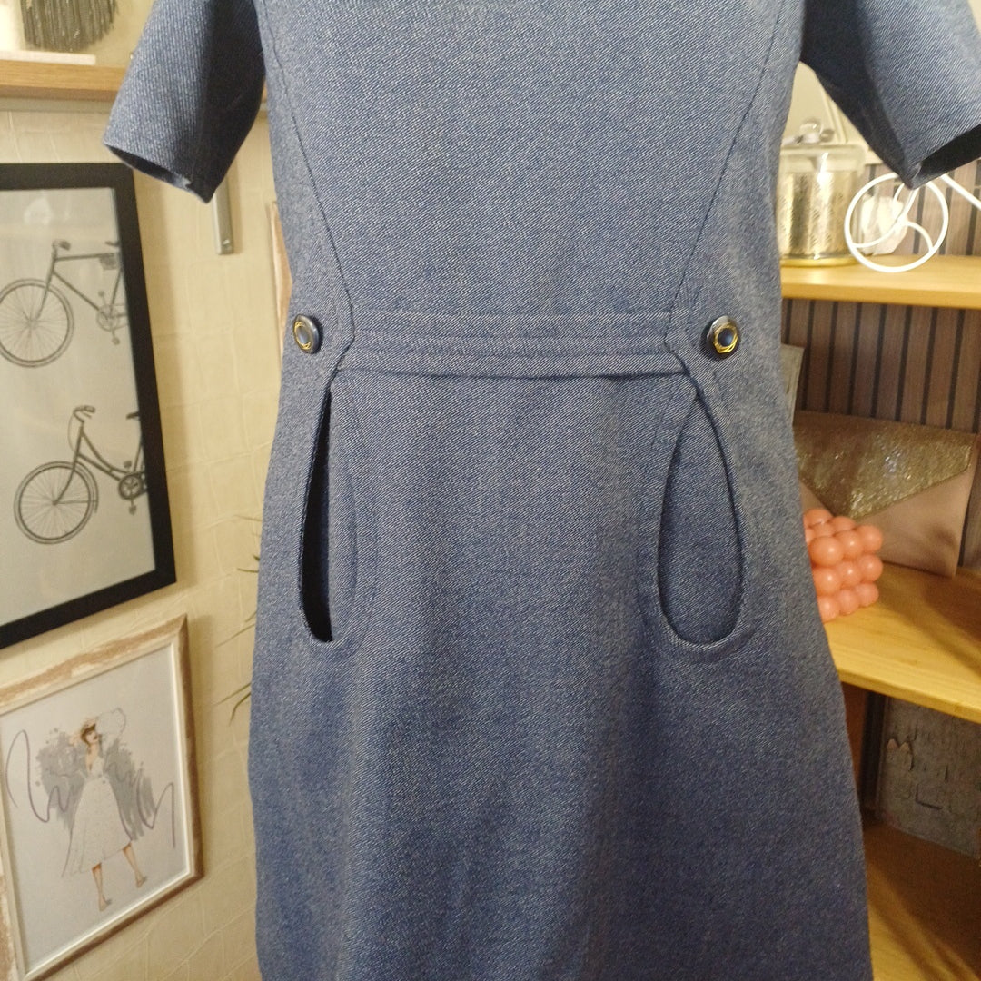 Robe bleue, taille 36,38