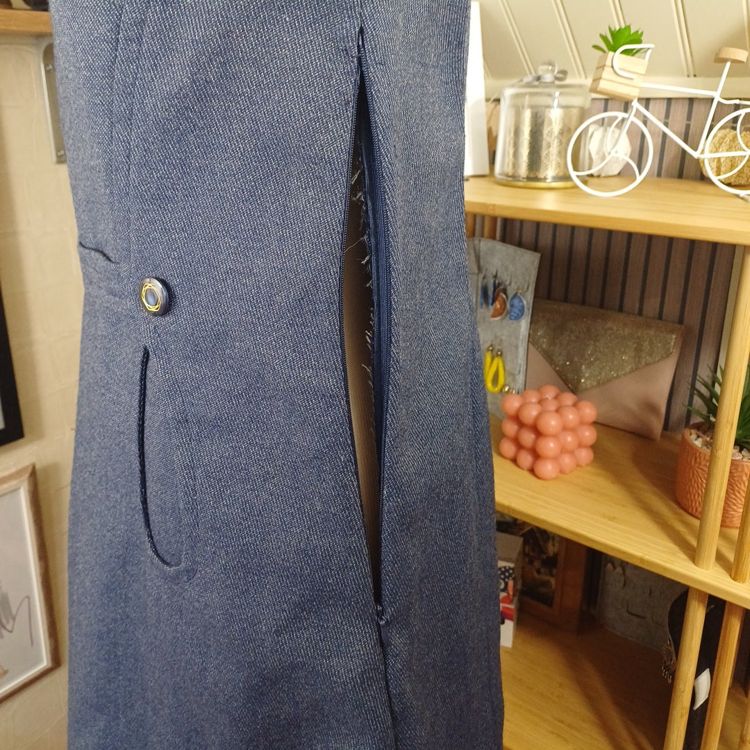 Robe bleue, taille 36,38