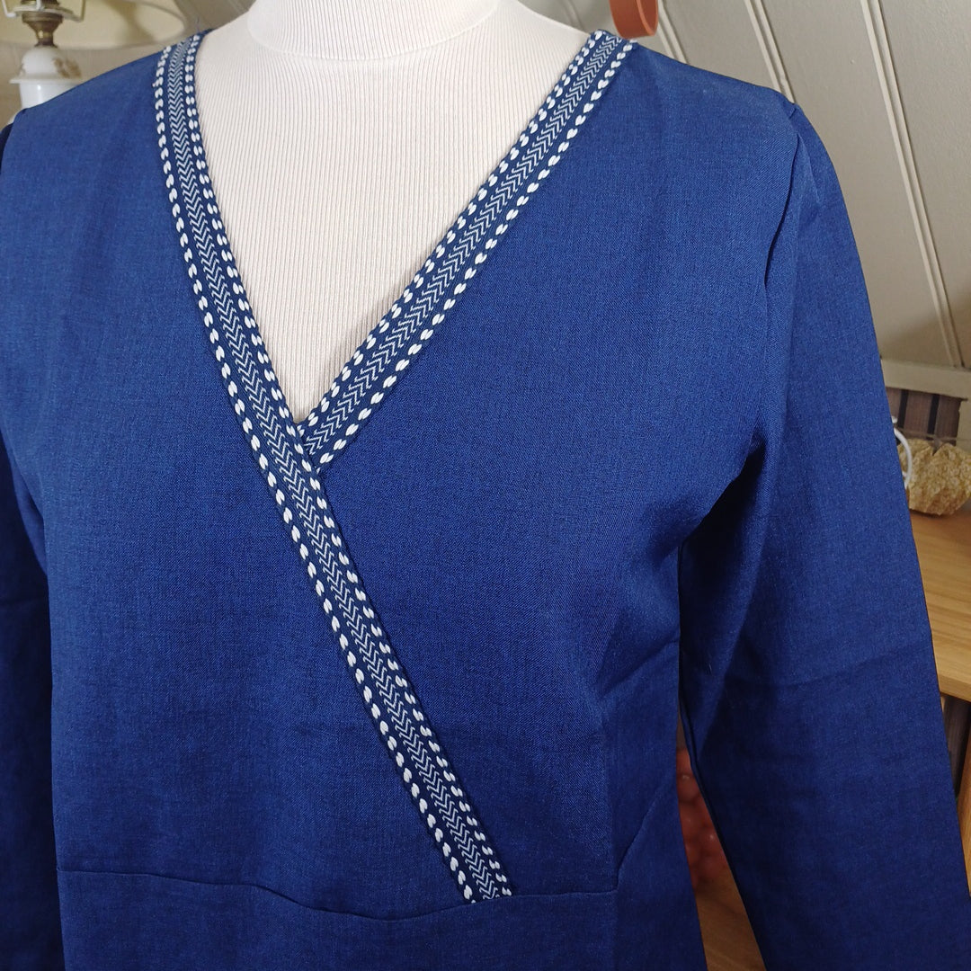 Haut bleu, taille M