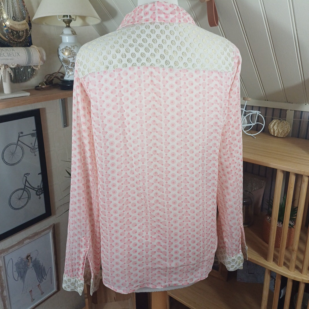 Chemise rose,Caracol de color, taille M