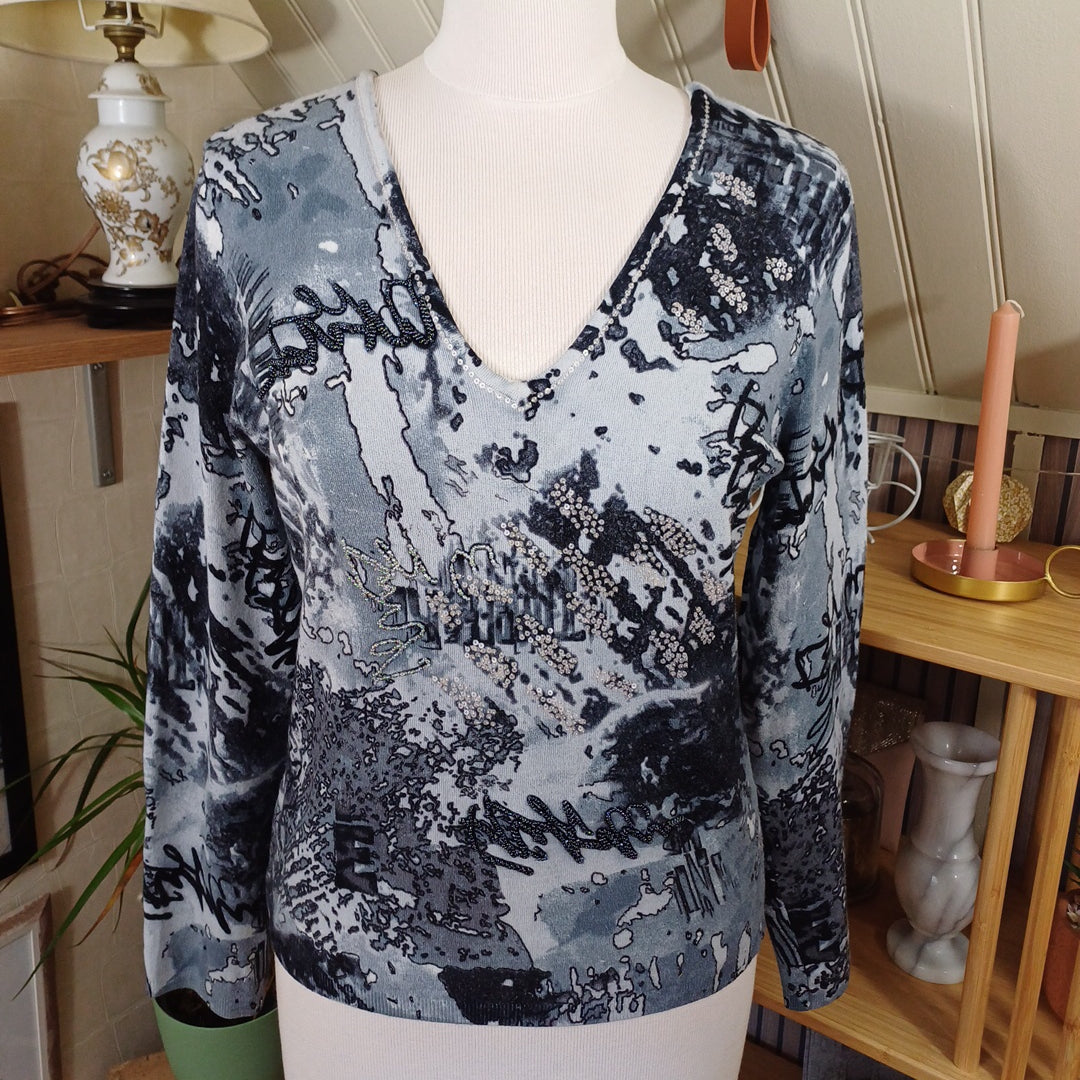 Haut bleu gris, Bagutti, taille L