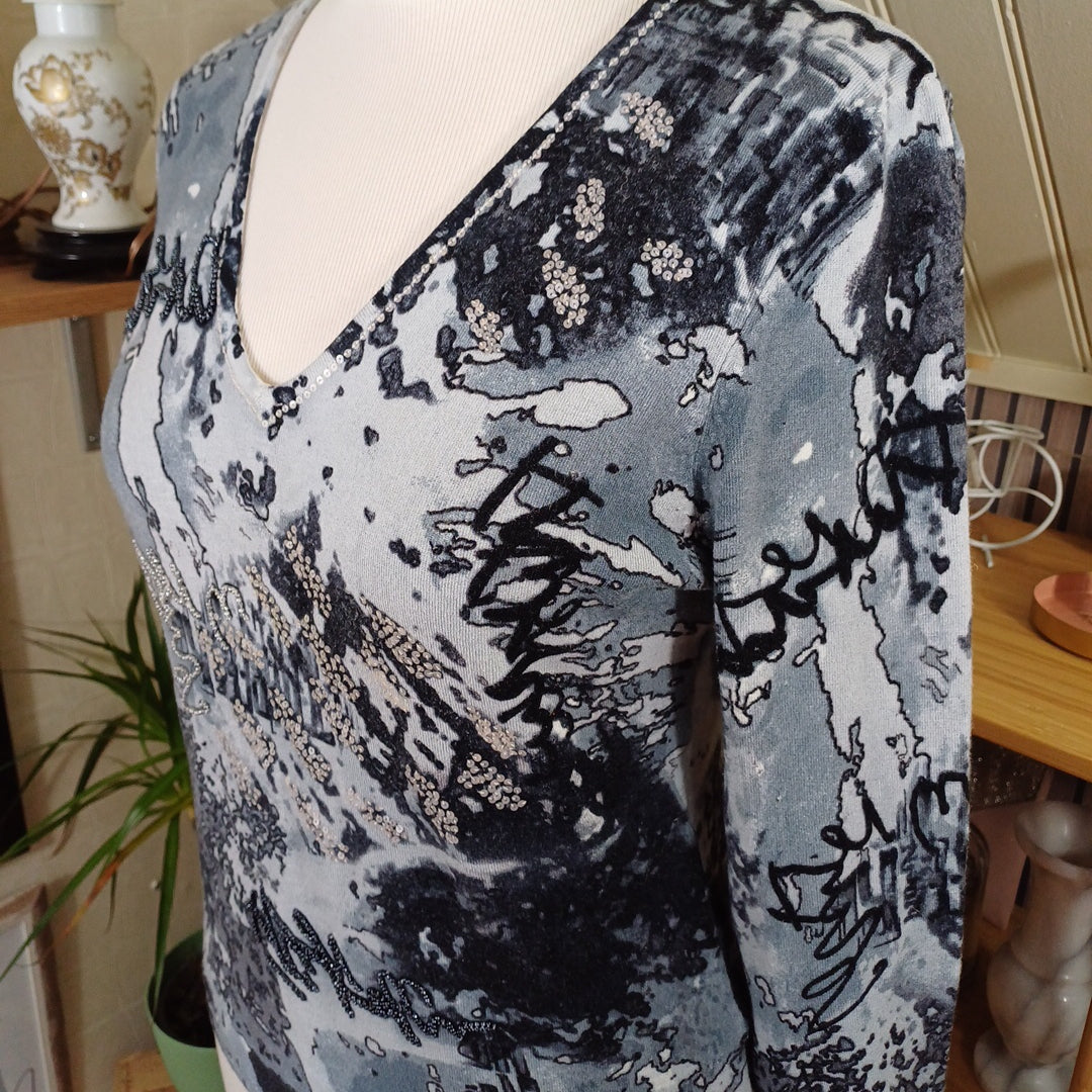 Haut bleu gris, Bagutti, taille L