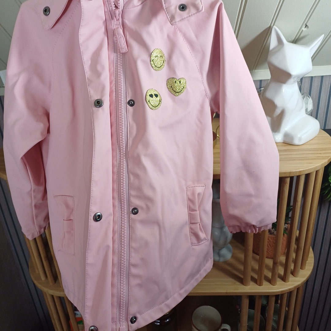 Parka rose,smiley world, taille 5 ans