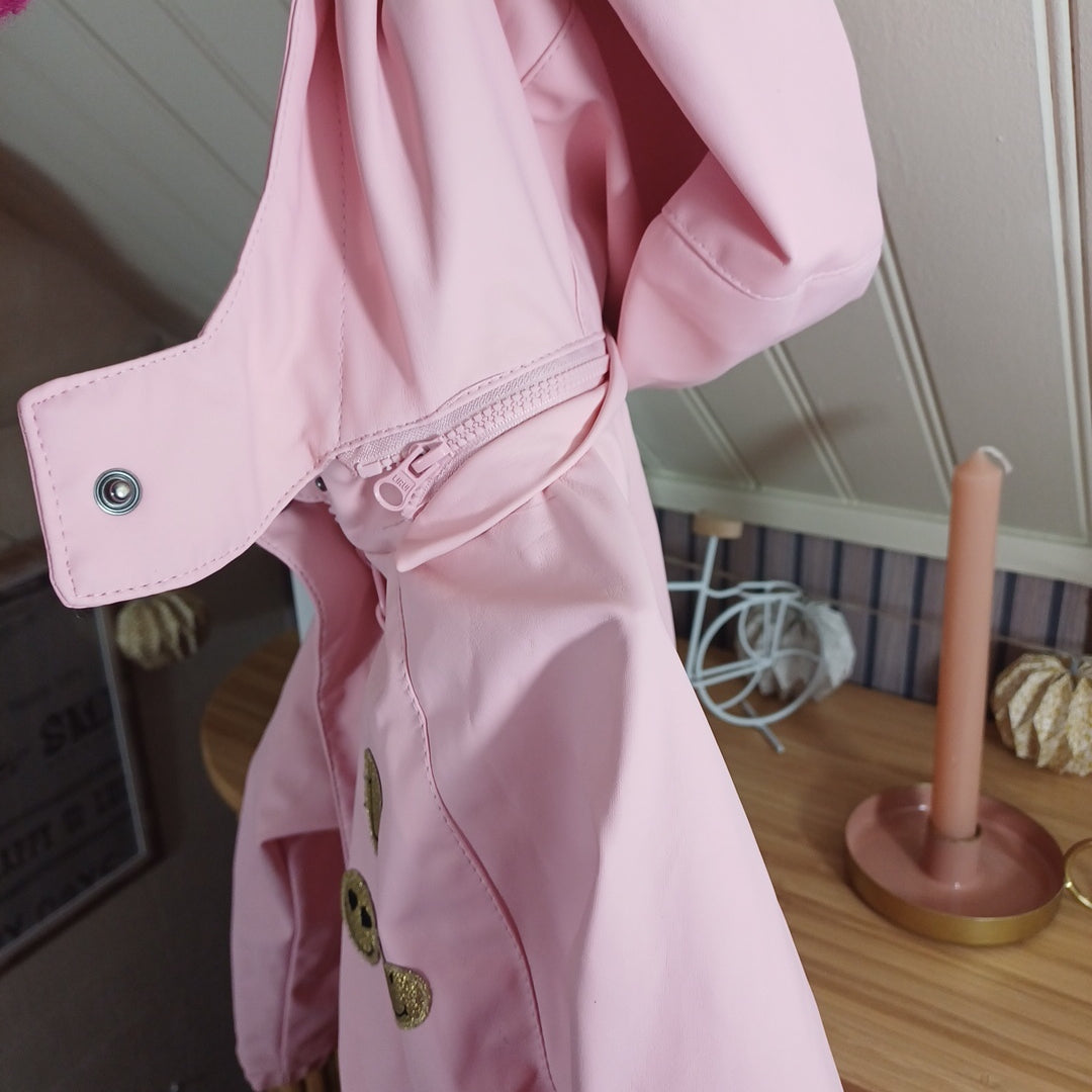 Parka rose,smiley world, taille 5 ans