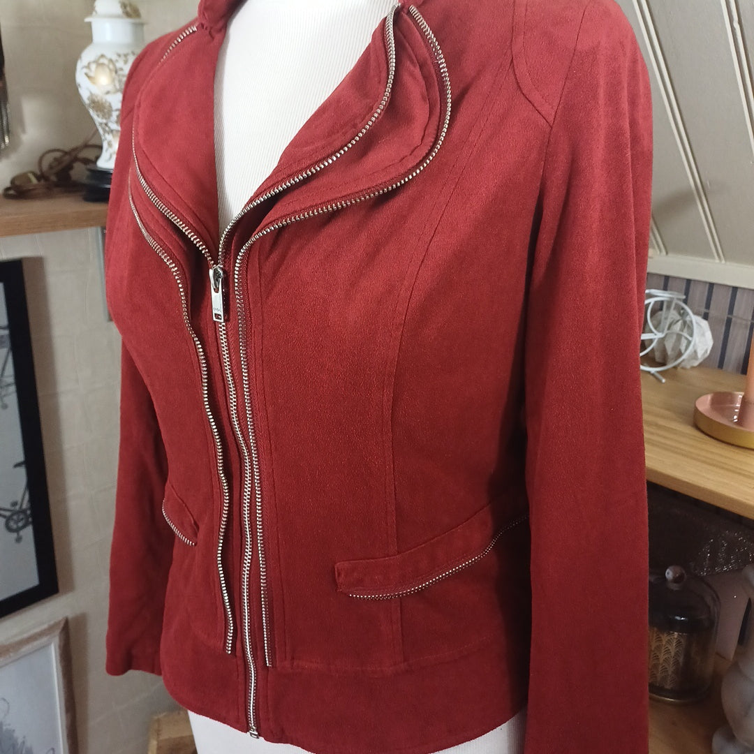 Veste rouge, Bréal, taille 38