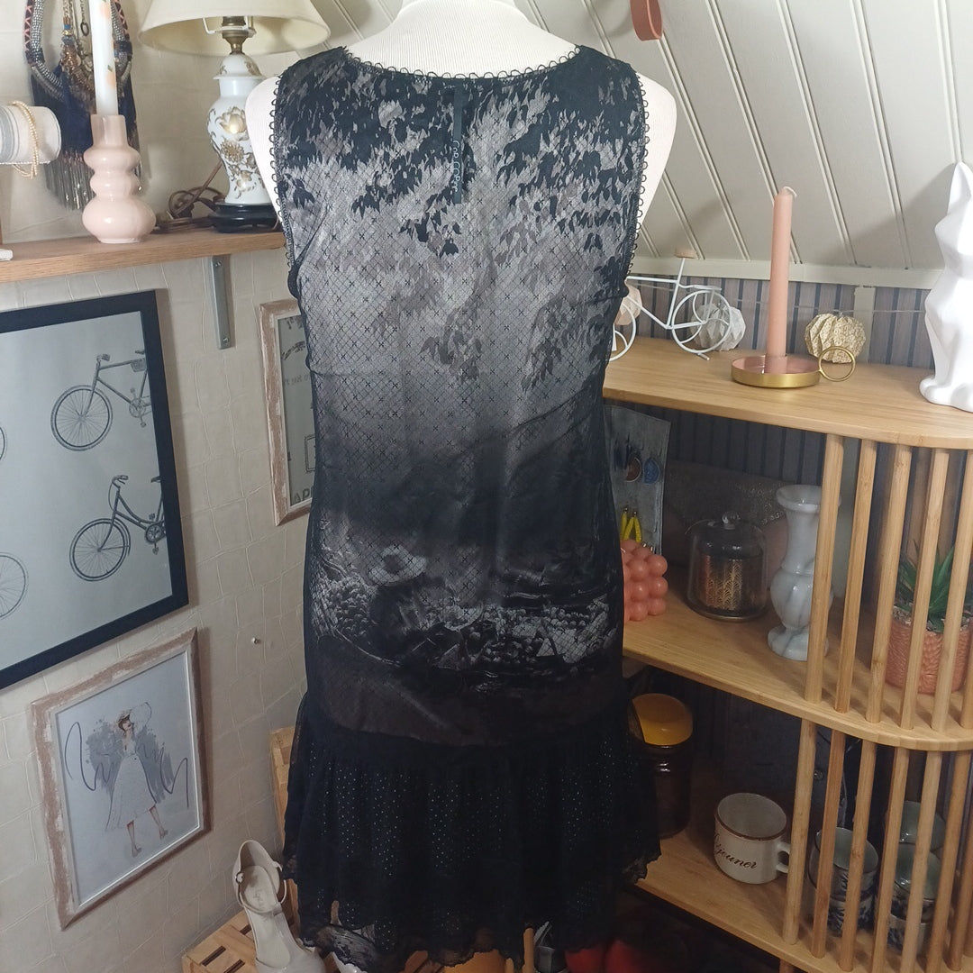 Robe noire et grise, Cop.Copine, taille 36/38