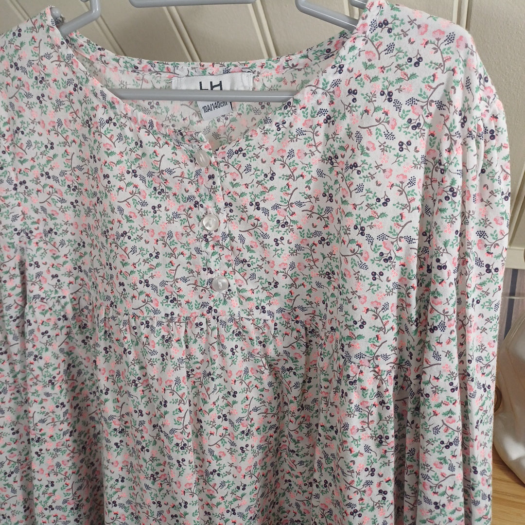 Blouse fleurie, La Halle, taille 10 ans