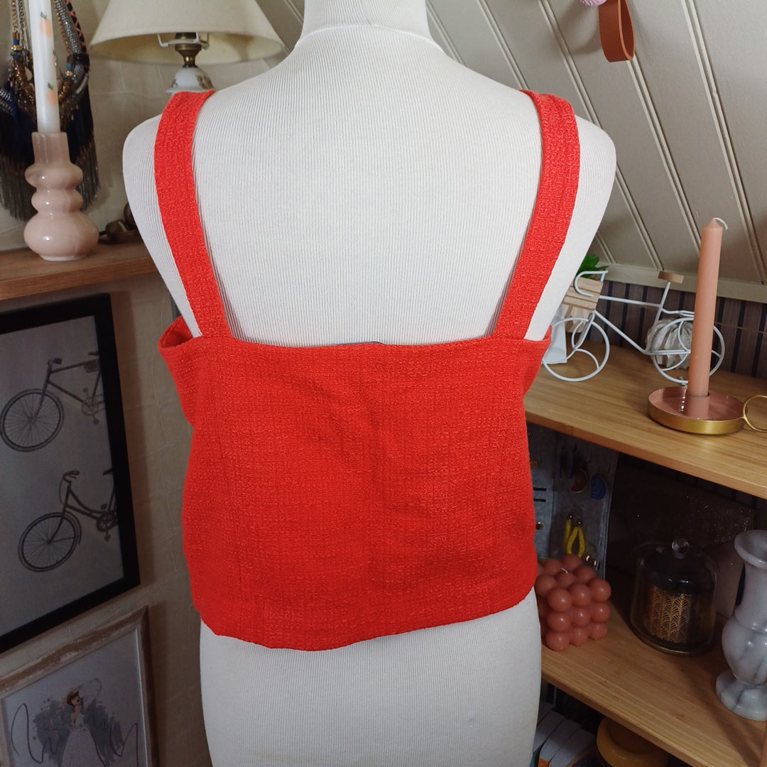 Débardeur rouge, kiabi, taille L