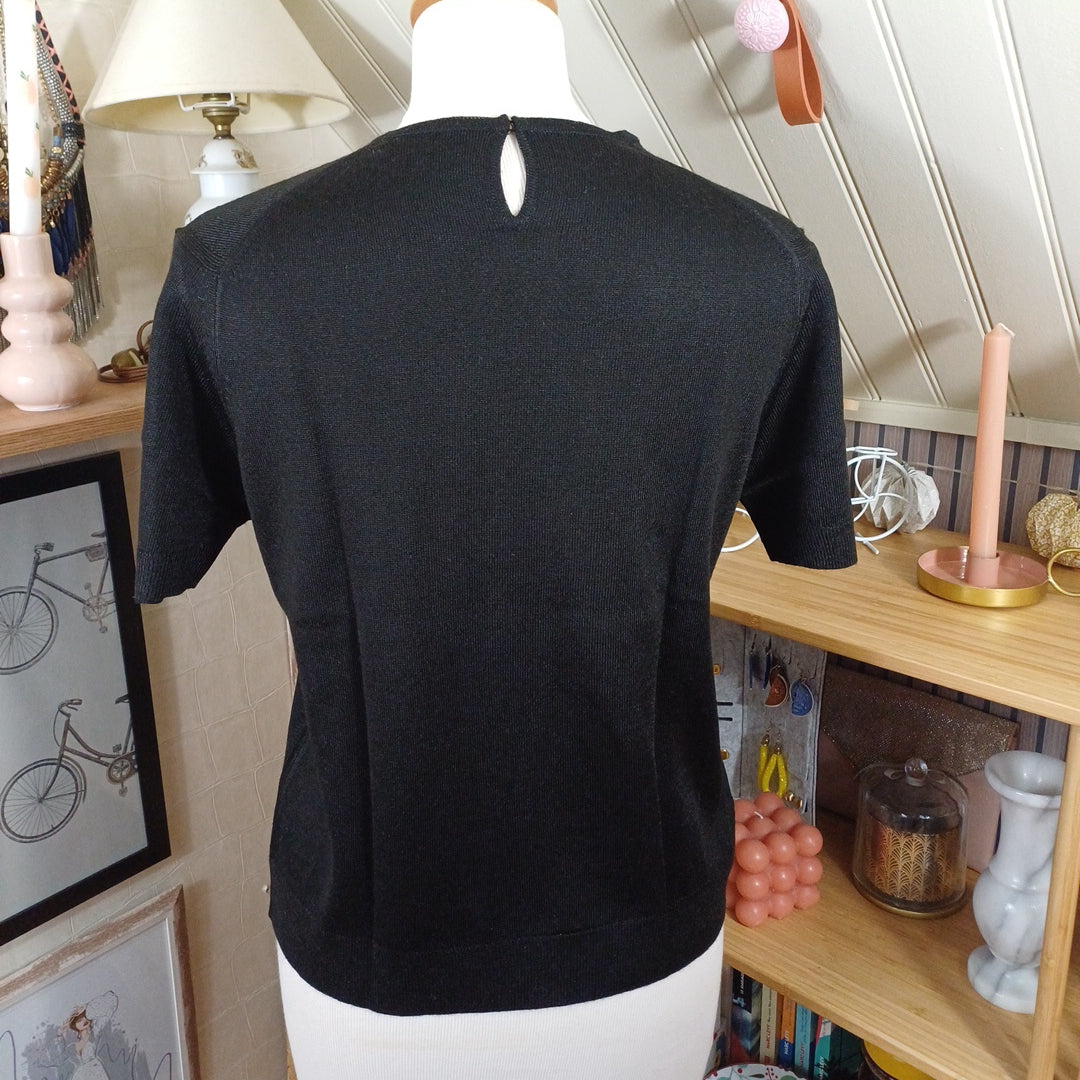 Haut noir, Courtelle, taille 36/38