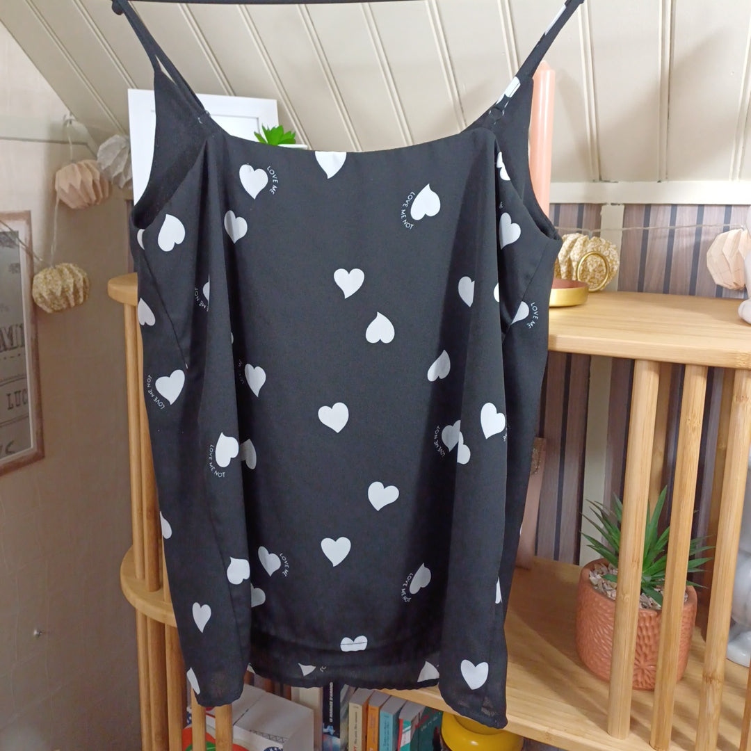 Top noir, Pimkie, taille XS