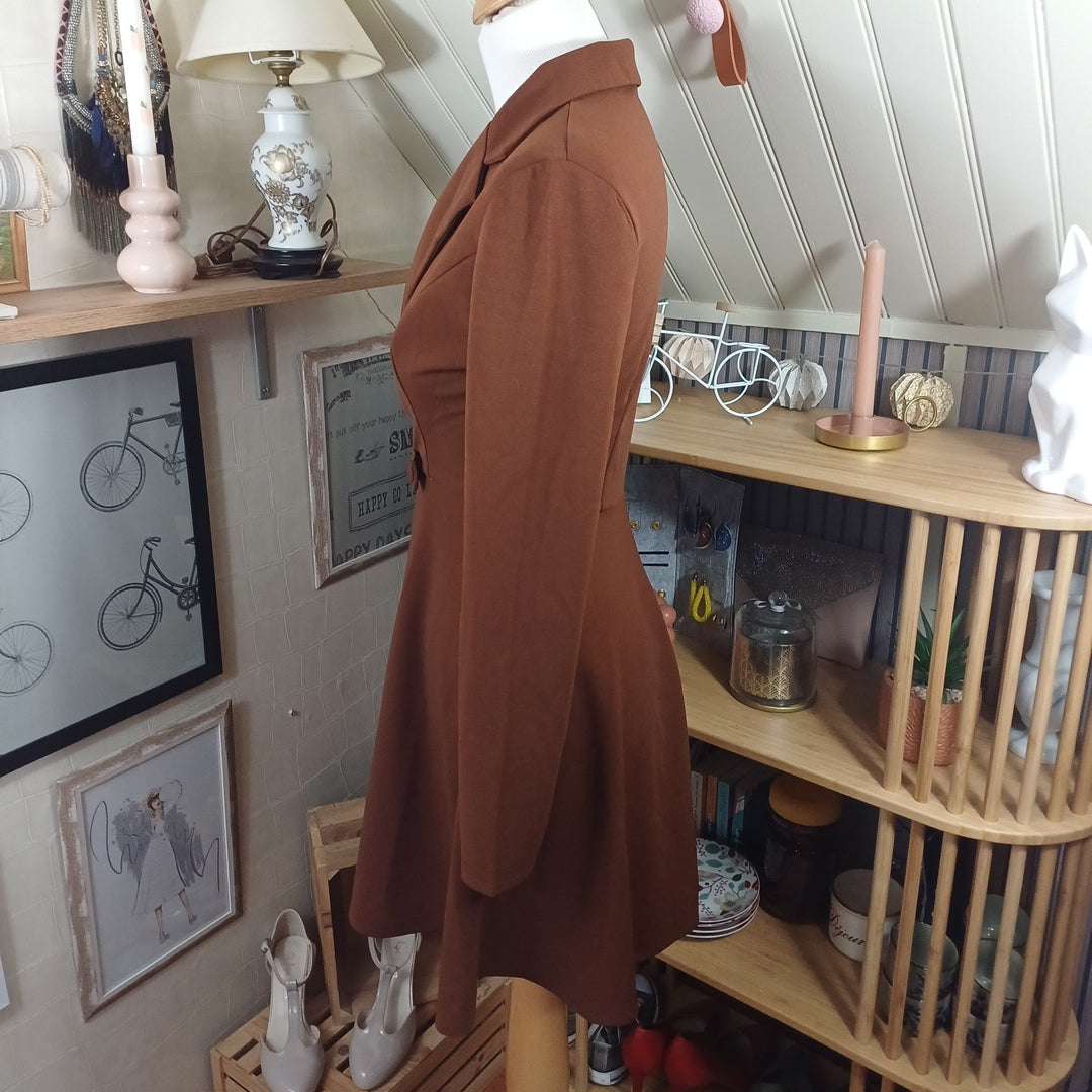 Robe marron, Shein, taille XS