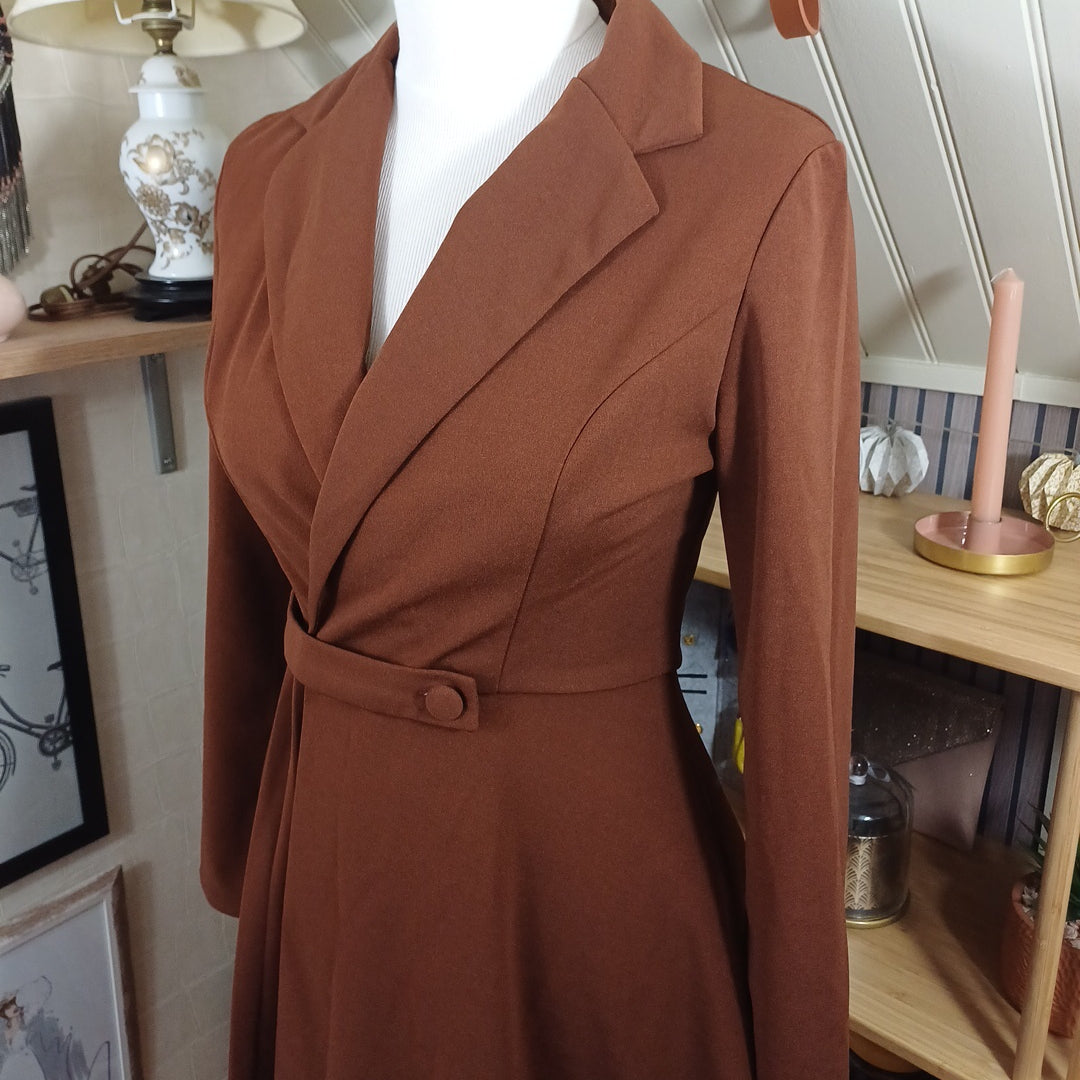 Robe marron, Shein, taille XS