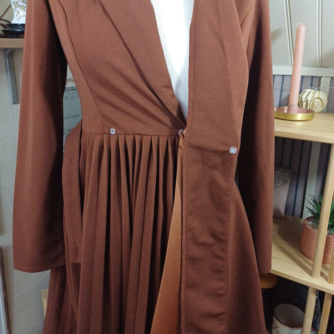 Robe marron, Shein, taille XS