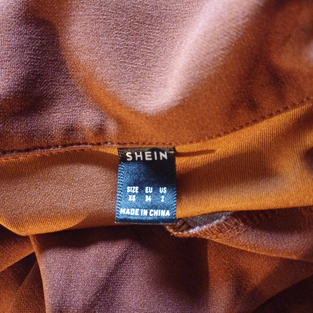 Robe marron, Shein, taille XS