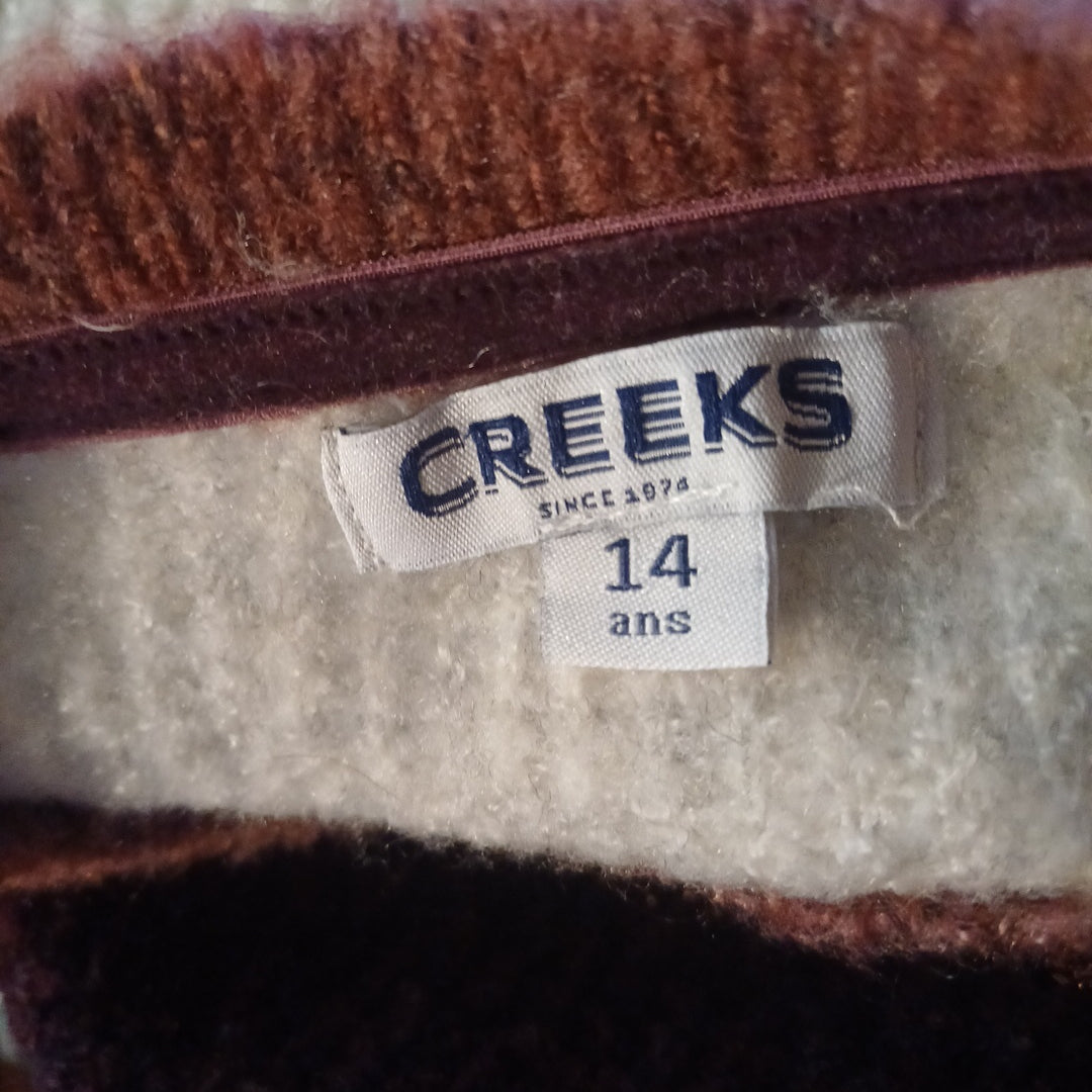Pull, Creeks, taille 14 ans