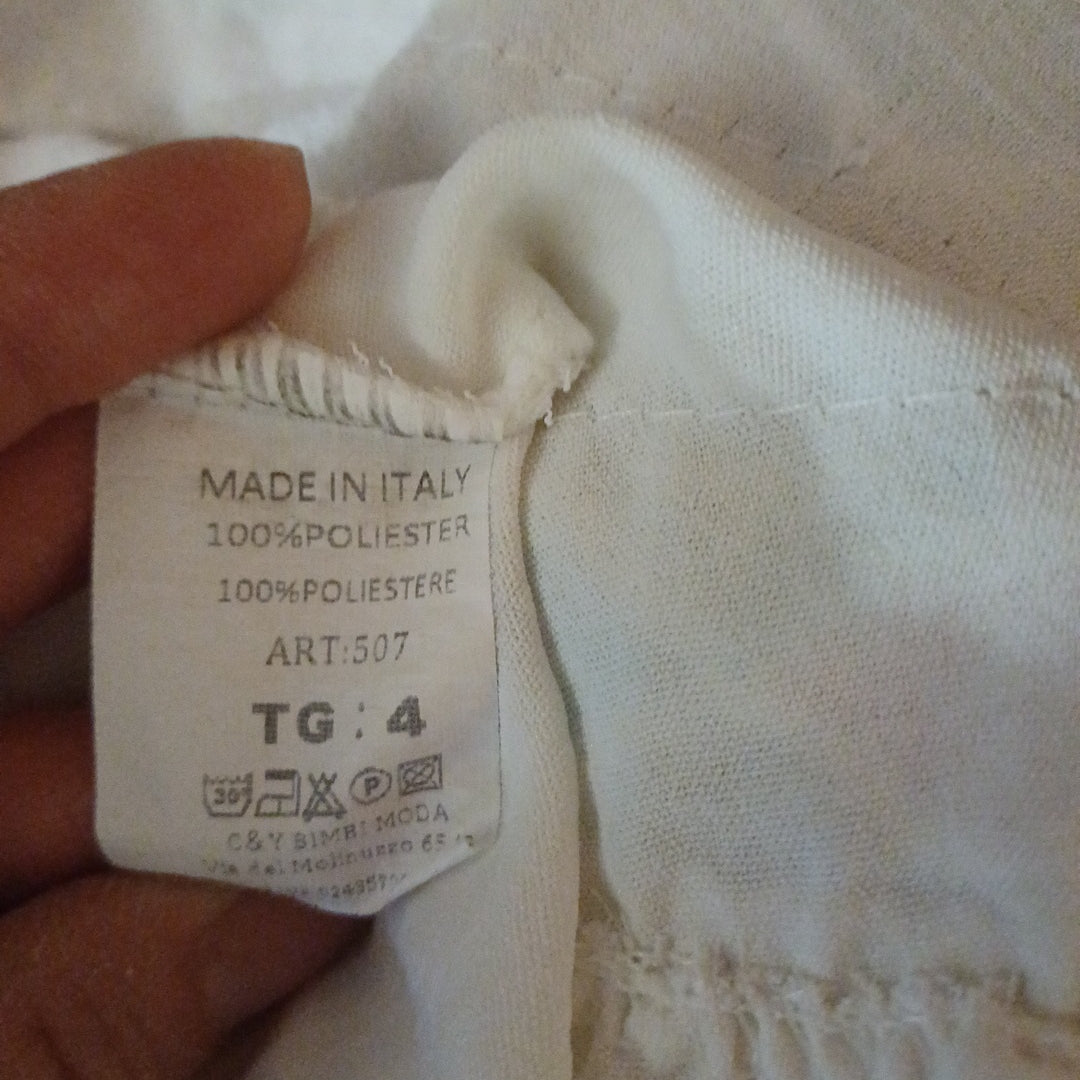 Robe blanche, taille 4 ans
