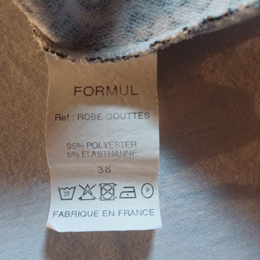 Robe noire et blanche, Formul, taille 38