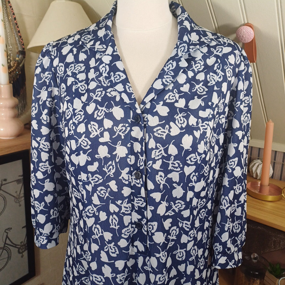 Robe bleue, Afibel,taille 44