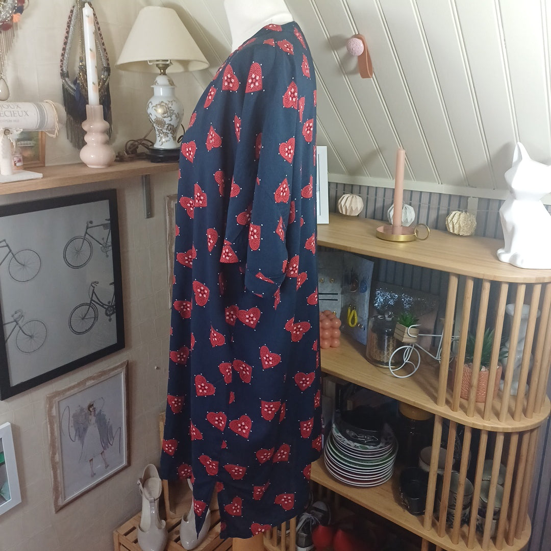 Robe bleue, Monoprix, taille 46/48