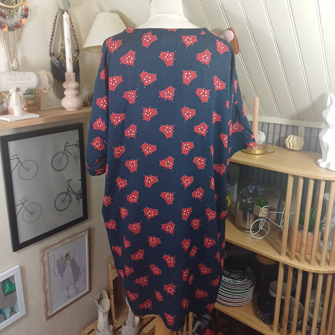 Robe bleue, Monoprix, taille 46/48