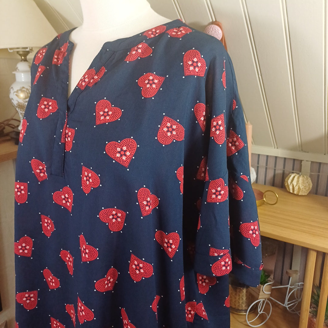 Robe bleue, Monoprix, taille 46/48