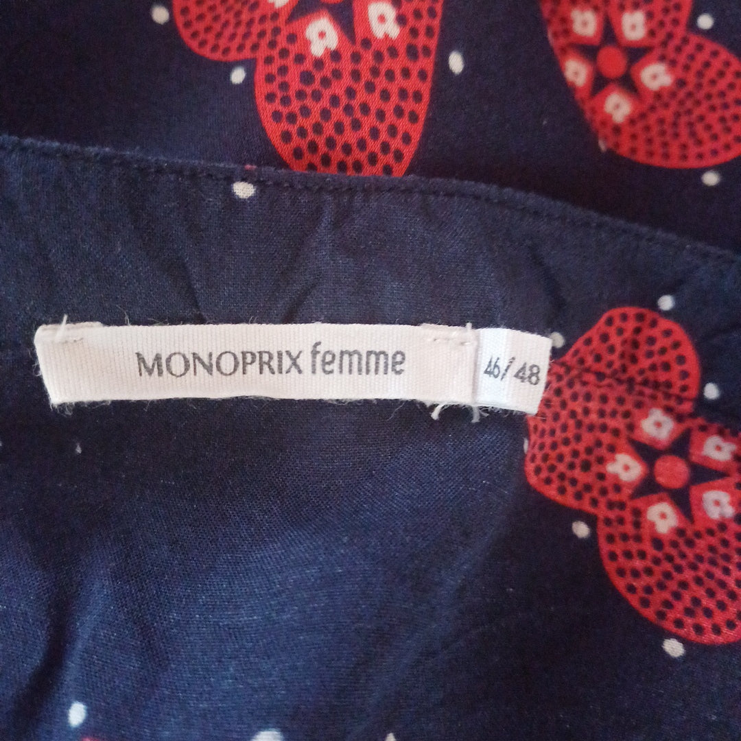 Robe bleue, Monoprix, taille 46/48