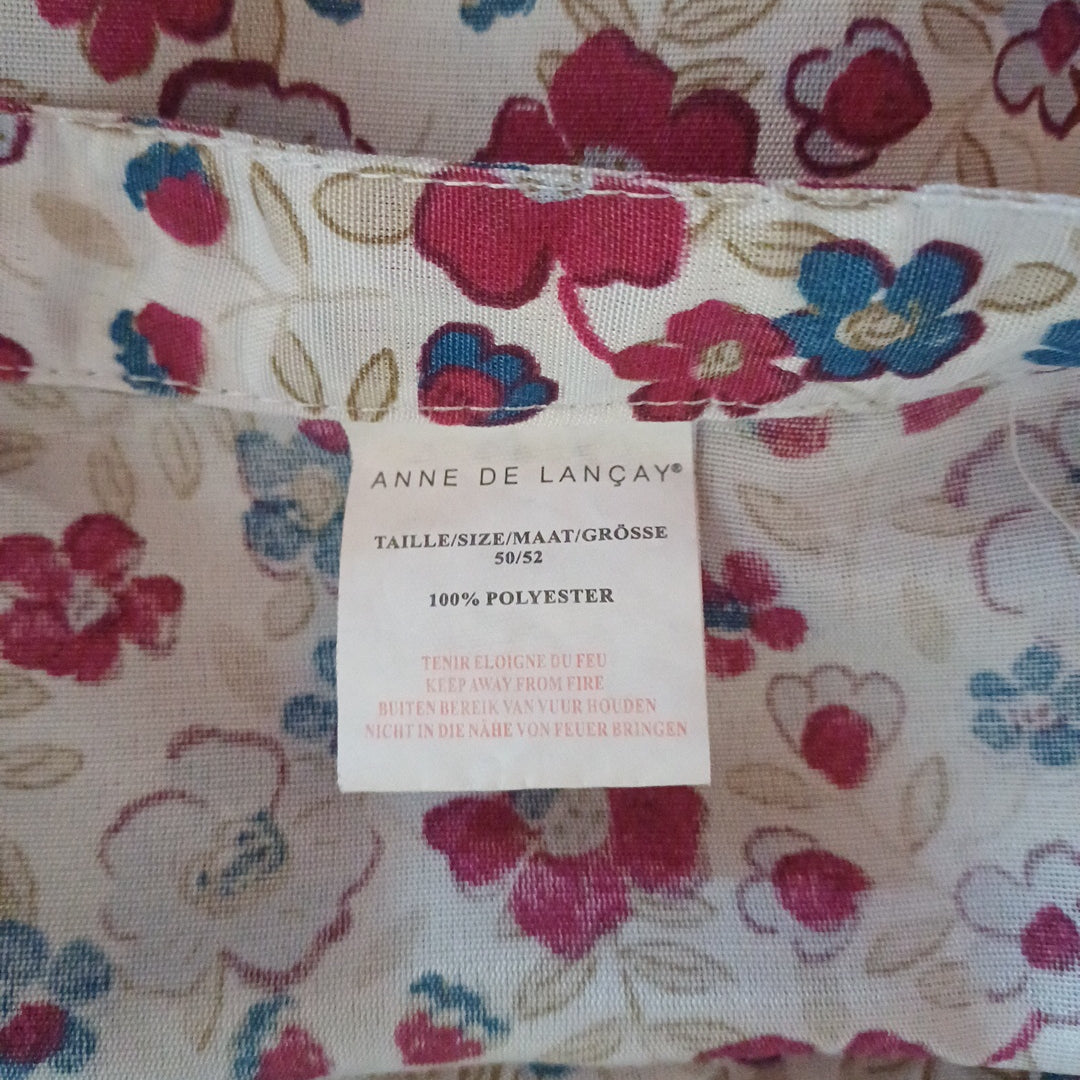Chemise fleurie, Anne de Lançay, taille 50/52