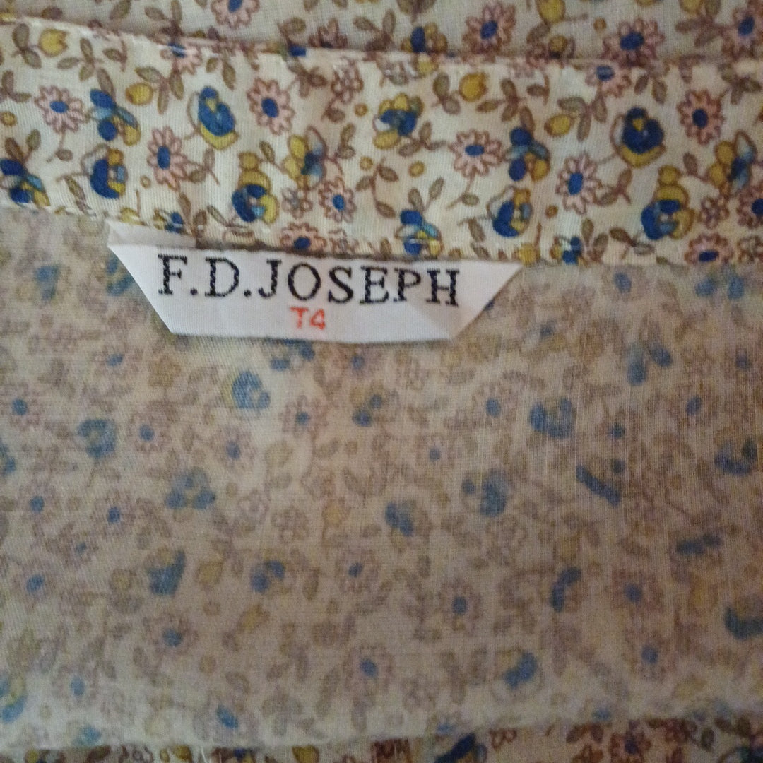 Chemisier fleurie, F.D Joseph, taille XL