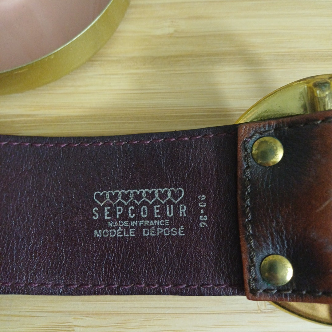 Ceinture marron, Sepcoeur, 90-36