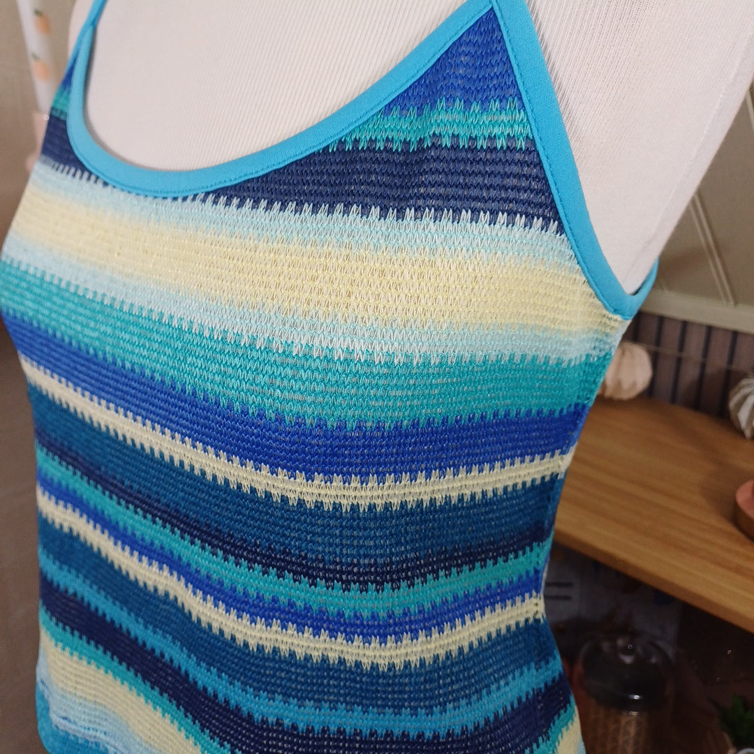 Top bleu, Blanche Porte, taille 38/40