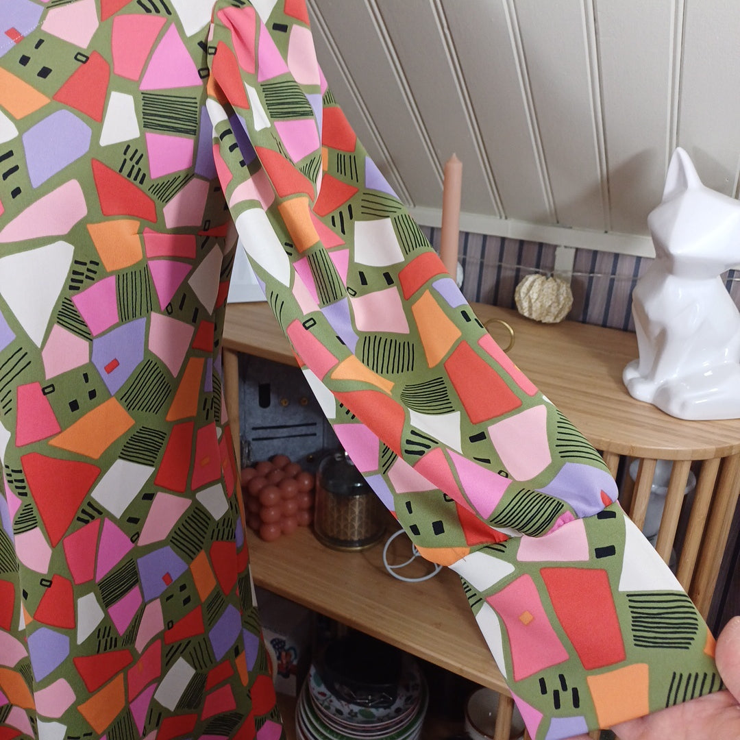 Robe colorée, fait main, taille 40