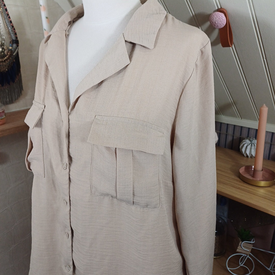 Chemise beige, kiabi, taille XL