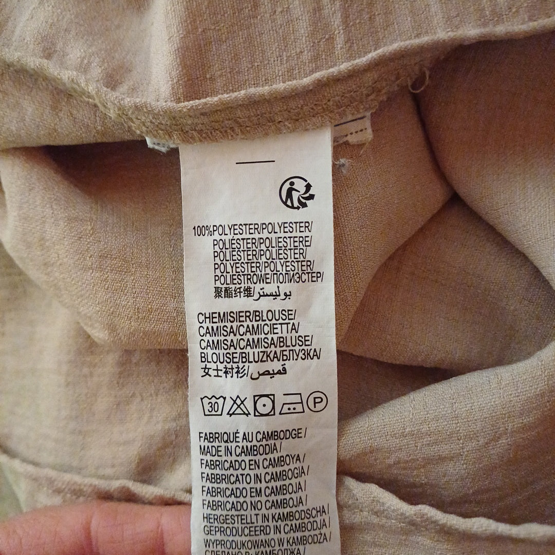 Chemise beige, kiabi, taille XL