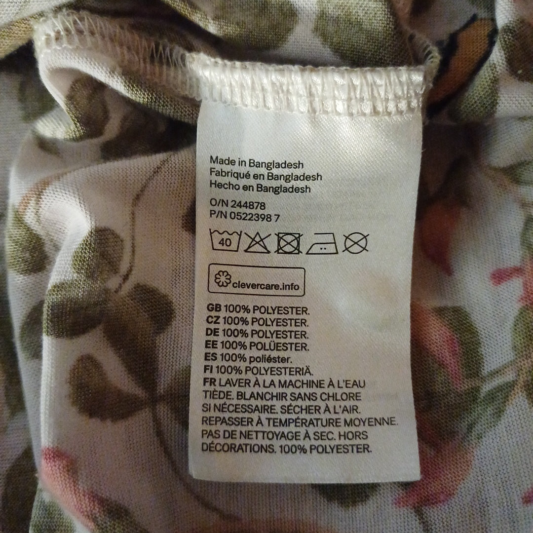 Blouse fleurie, H&M, taille XL
