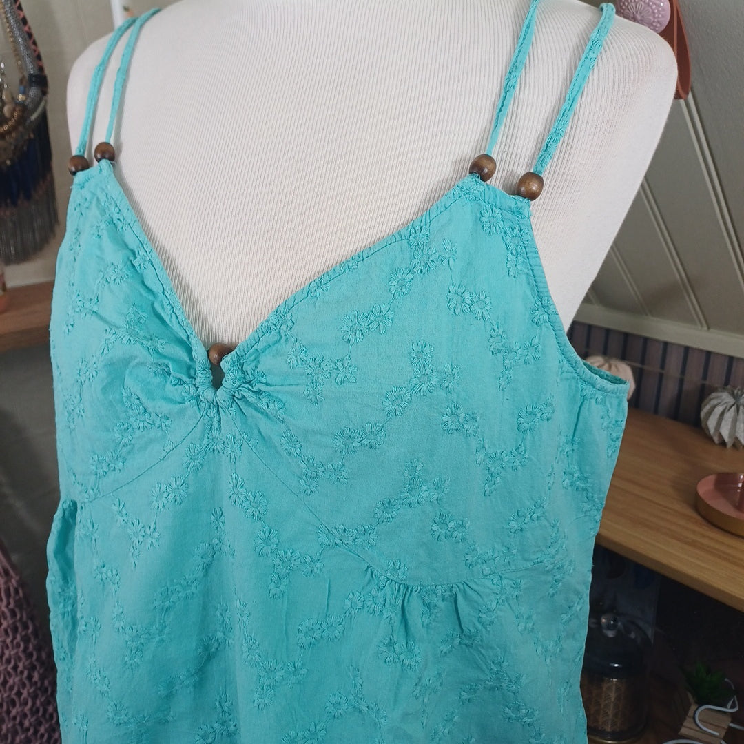 Débardeur turquoise, Tissaia, taille 44