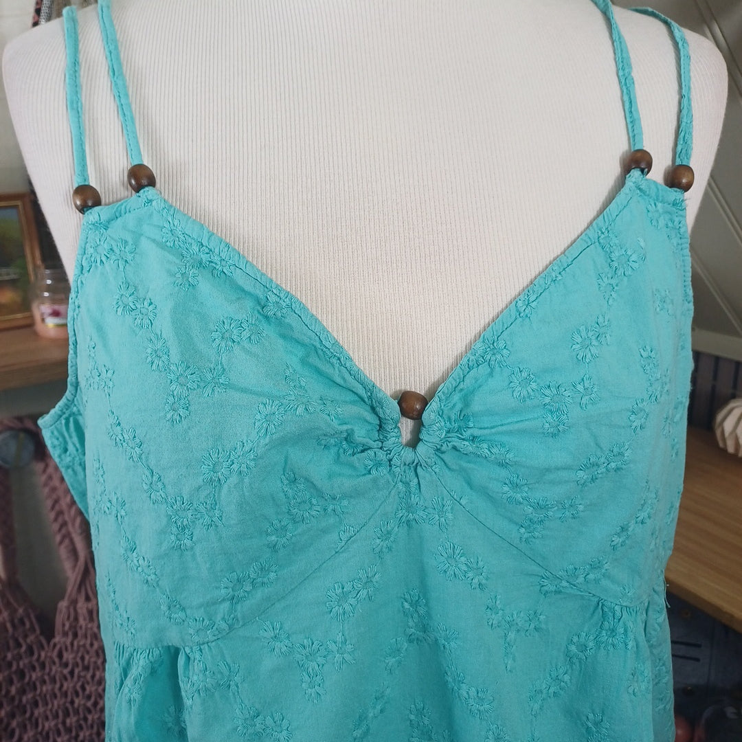 Débardeur turquoise, Tissaia, taille 44