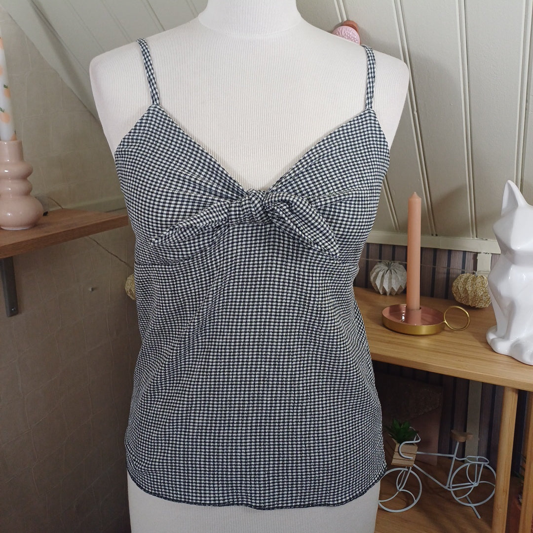Top noir et blanc, Kiabi, taille XS