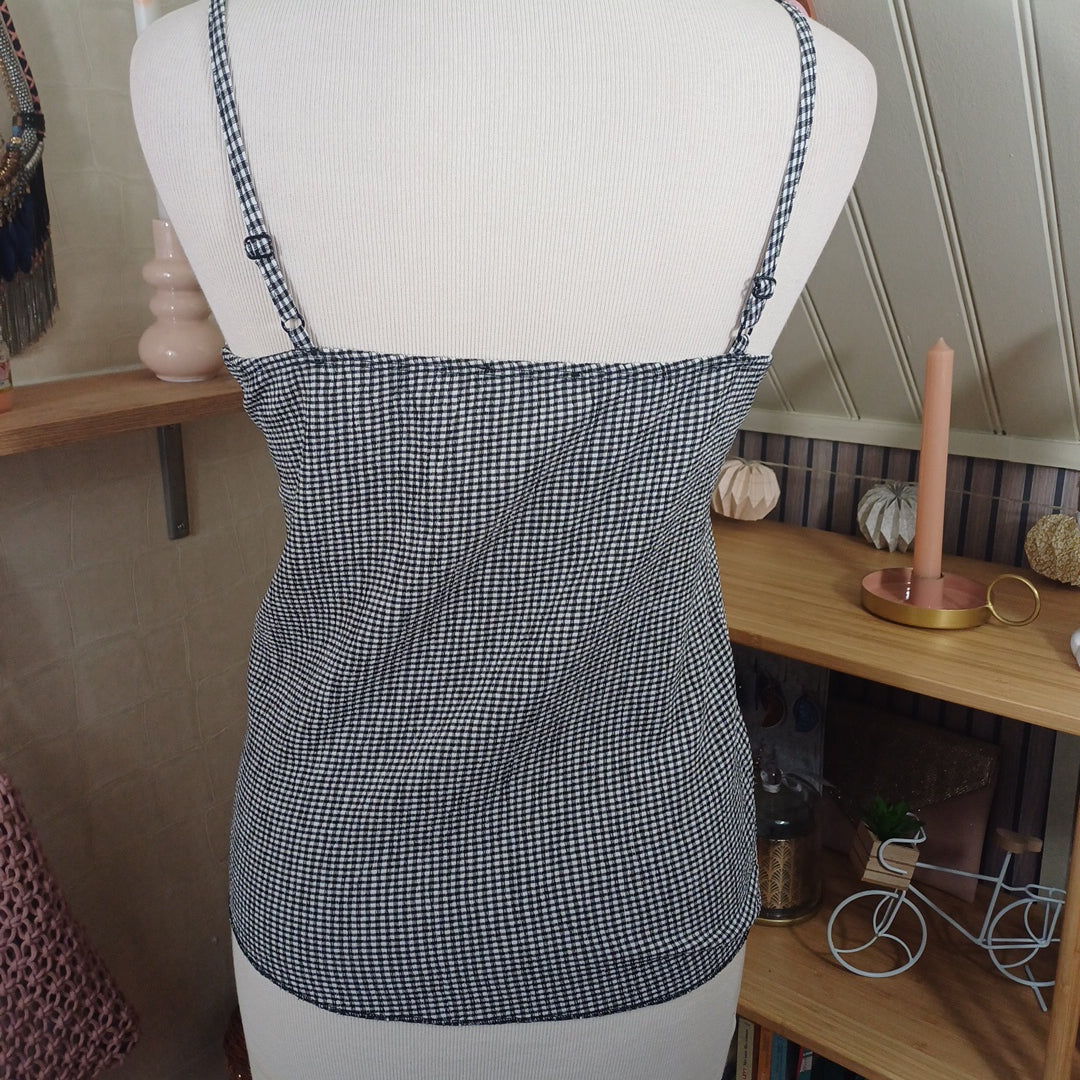 Top noir et blanc, Kiabi, taille XS