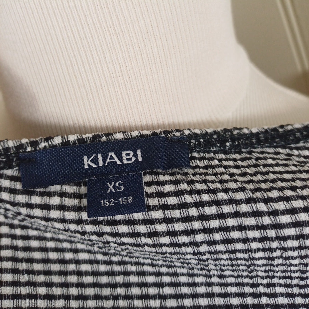 Top noir et blanc, Kiabi, taille XS