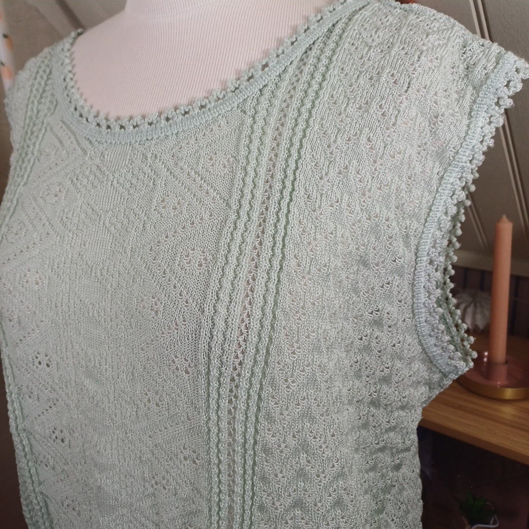 Débardeur vert,Damart, taille 42