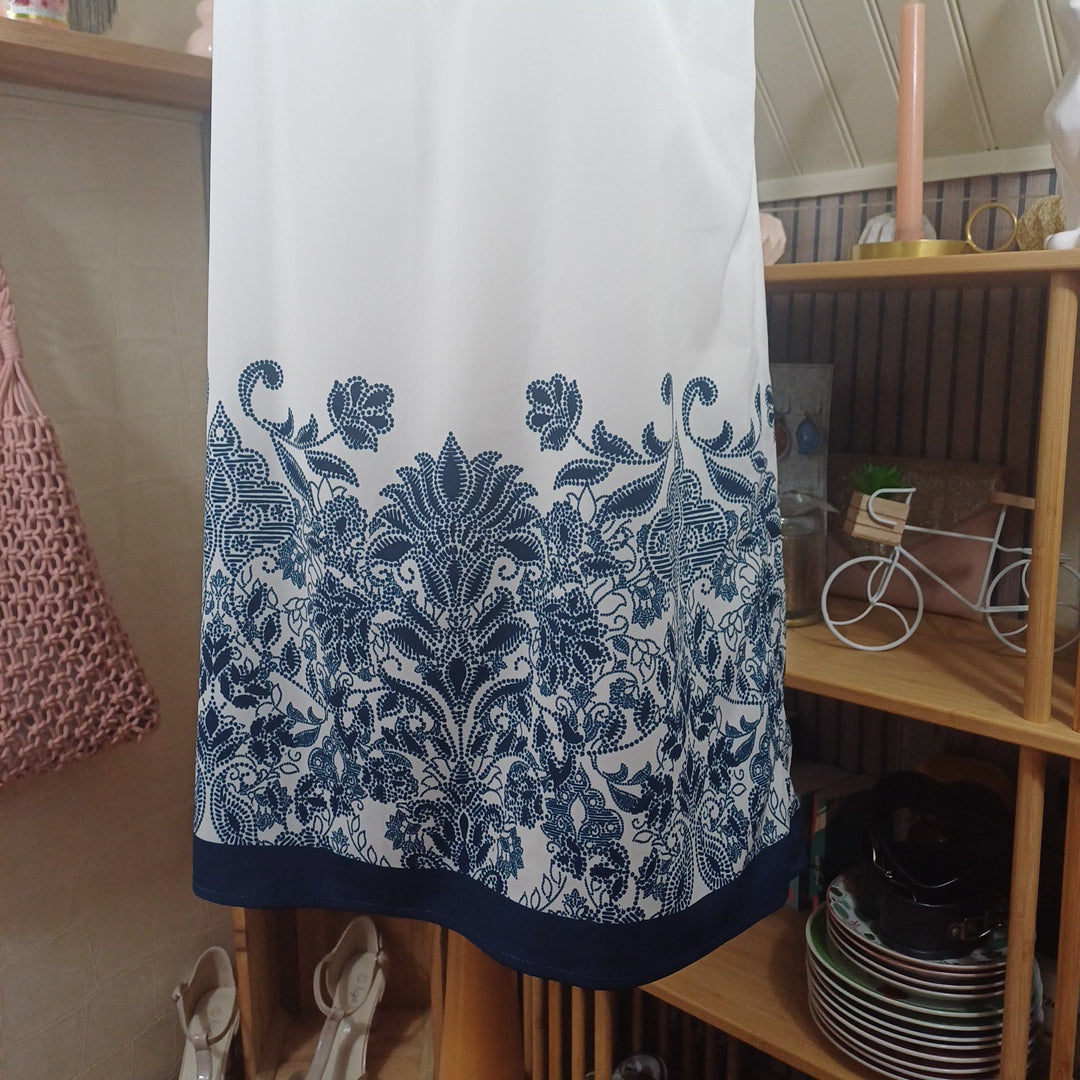 Robe blanche et bleue, Promod, taille 40